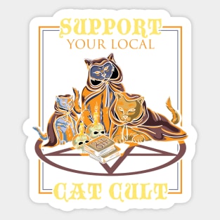 PASTEL GOTH / CAT CULT: Cat Cult Gift Sticker